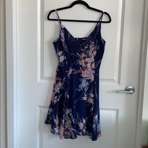 Yumi Kim botanical garden navy Athena dress